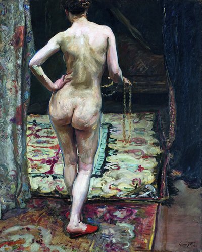 Weiblicher Akt von hinten von Max Slevogt